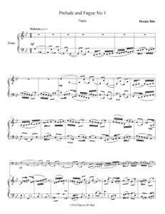 Prelude and Fugue No. 1 – Fugue