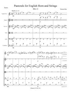 Pastorals for English Horn and Strings – Simplice