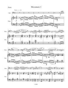 Sonata for Tuba and Piano Movement 3