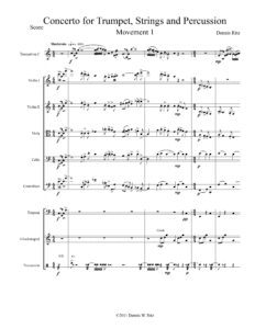 Concerto for Trumpet, Strings, and Percussion – Movement 1