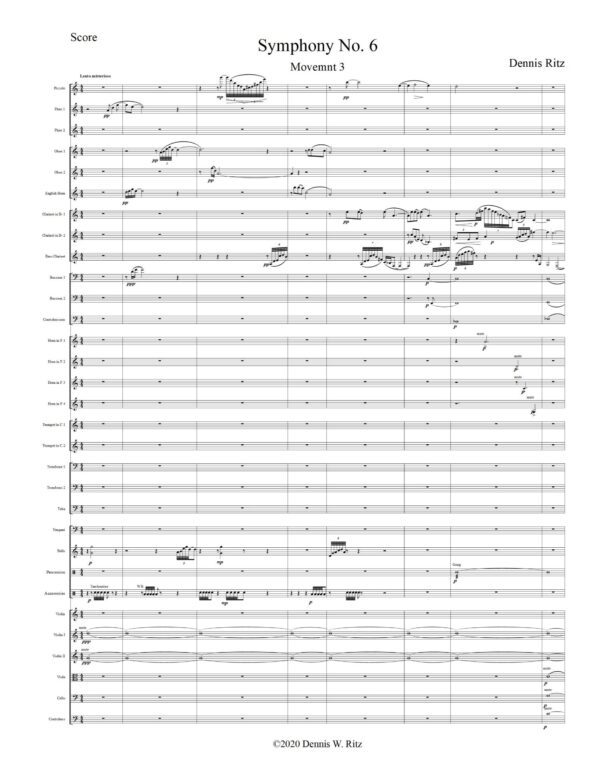 “Symphony No. 6” movement three