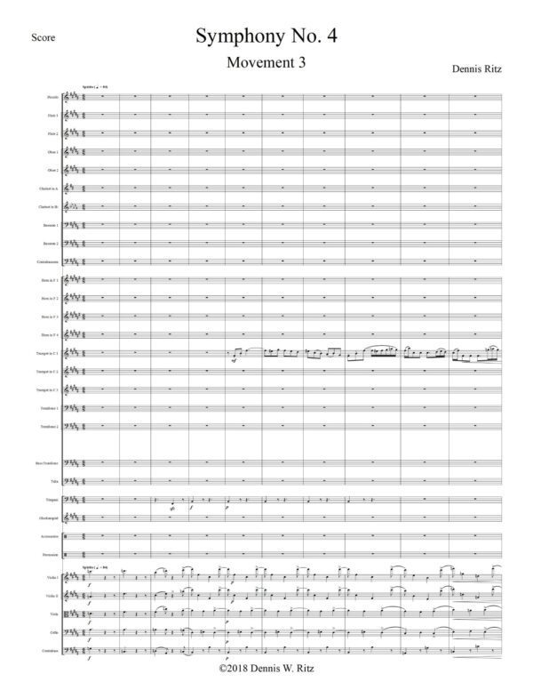 “Symphony No. 4” movement three