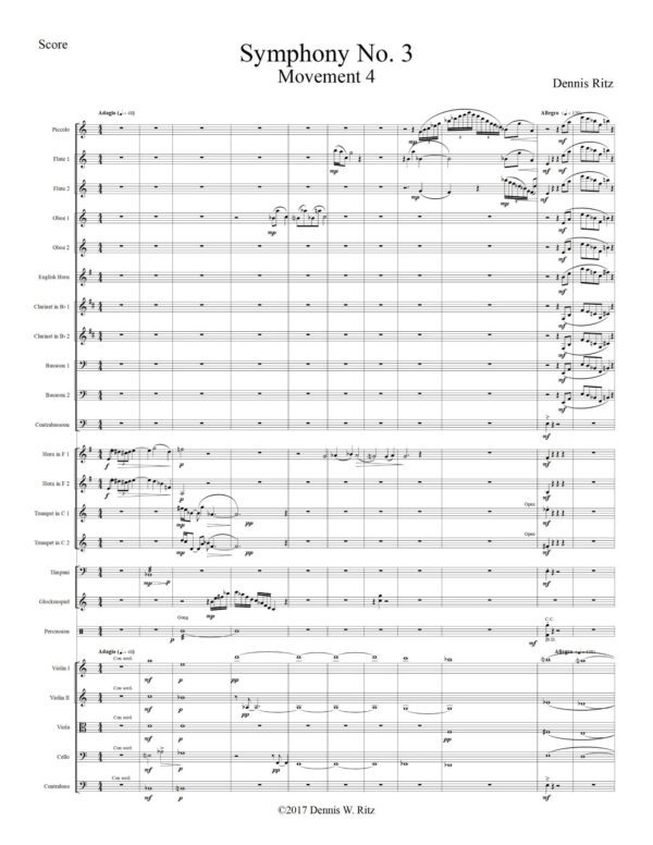 “Symphony No. 3” movement four