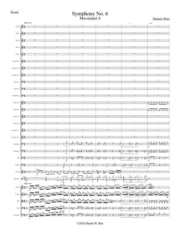 “Symphony No. 6” movement four