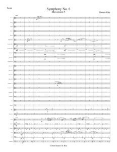 “Symphony No. 6” movement five