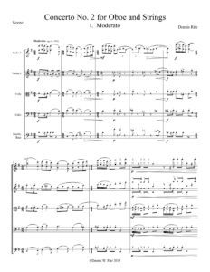 Concerto No. 2 for Oboe and Strings – Movement 1 Moderato musical composition