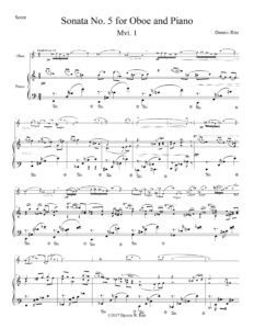 Sonata No. 5 for Oboe and Piano Movement 1