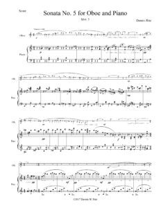 Sonata No. 5 for Oboe and Piano Movement 3