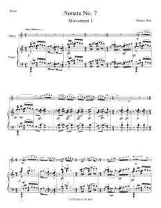 Sonata No. 7 for Oboe and Piano Movement 1