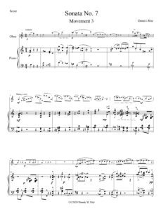 Sonata No. 7 for Oboe and Piano Movement 3