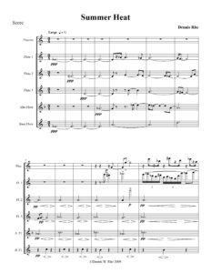 “Summer Heat” sheet music