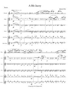 Musical score of “A Bit Jazzy”