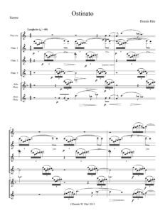 “Ostinato” musical score