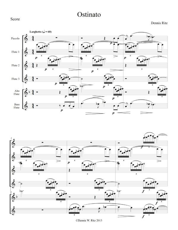 “Ostinato” musical score