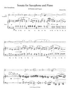 Part two of “Sonata for Saxophone & Piano”